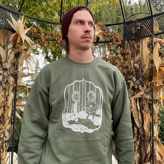 Frolicking Flowers Crewneck Sweater