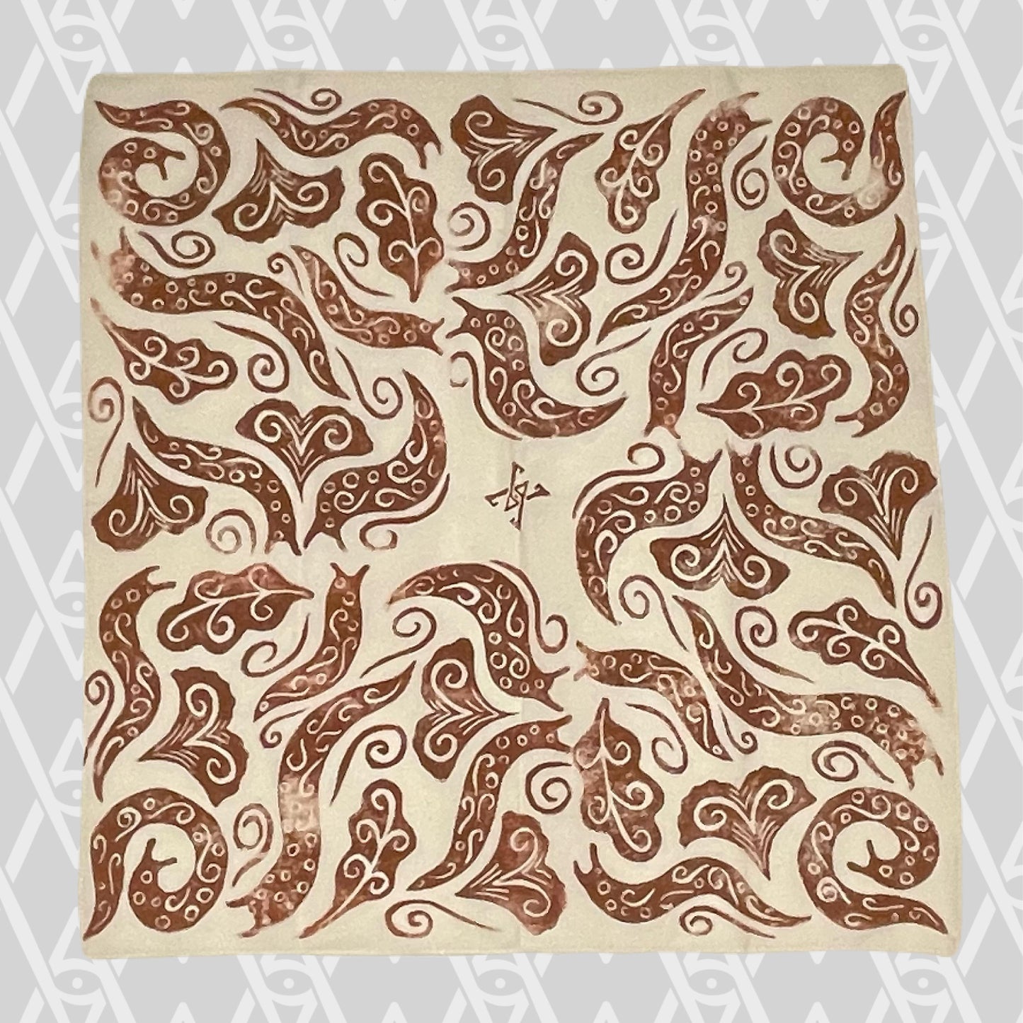 Slugs and Leaves Stamped Bandana