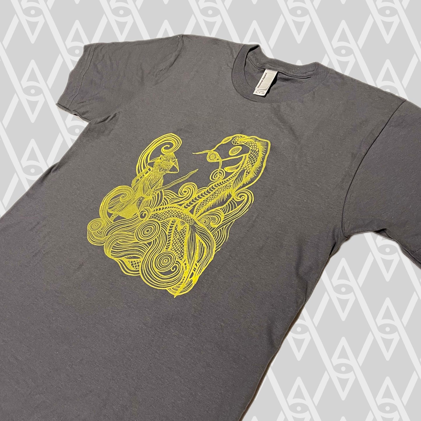 Cat Ronin vs the Giant Koi Dragon Shirt