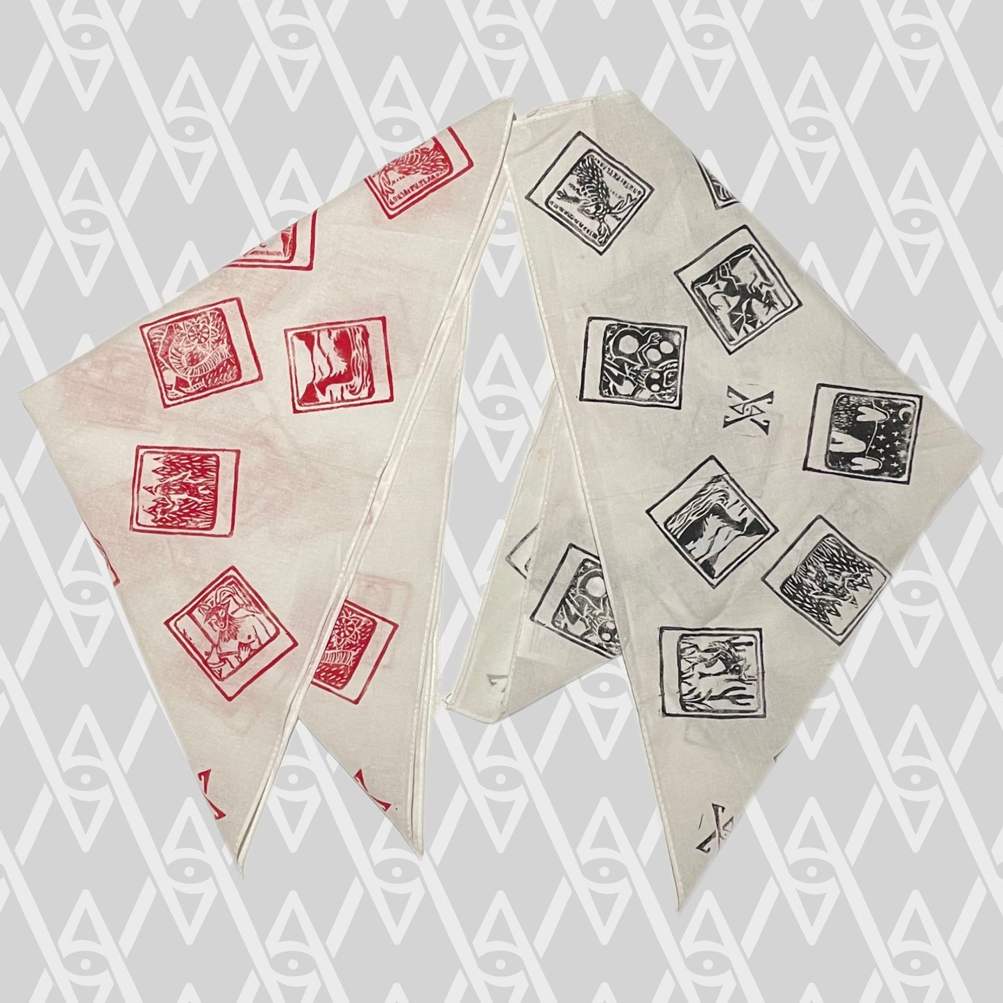 Cryptid Polaroid Cotton Bandana