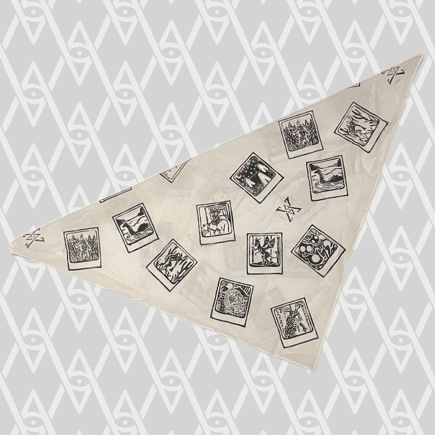 Cryptid Polaroid Cotton Bandana