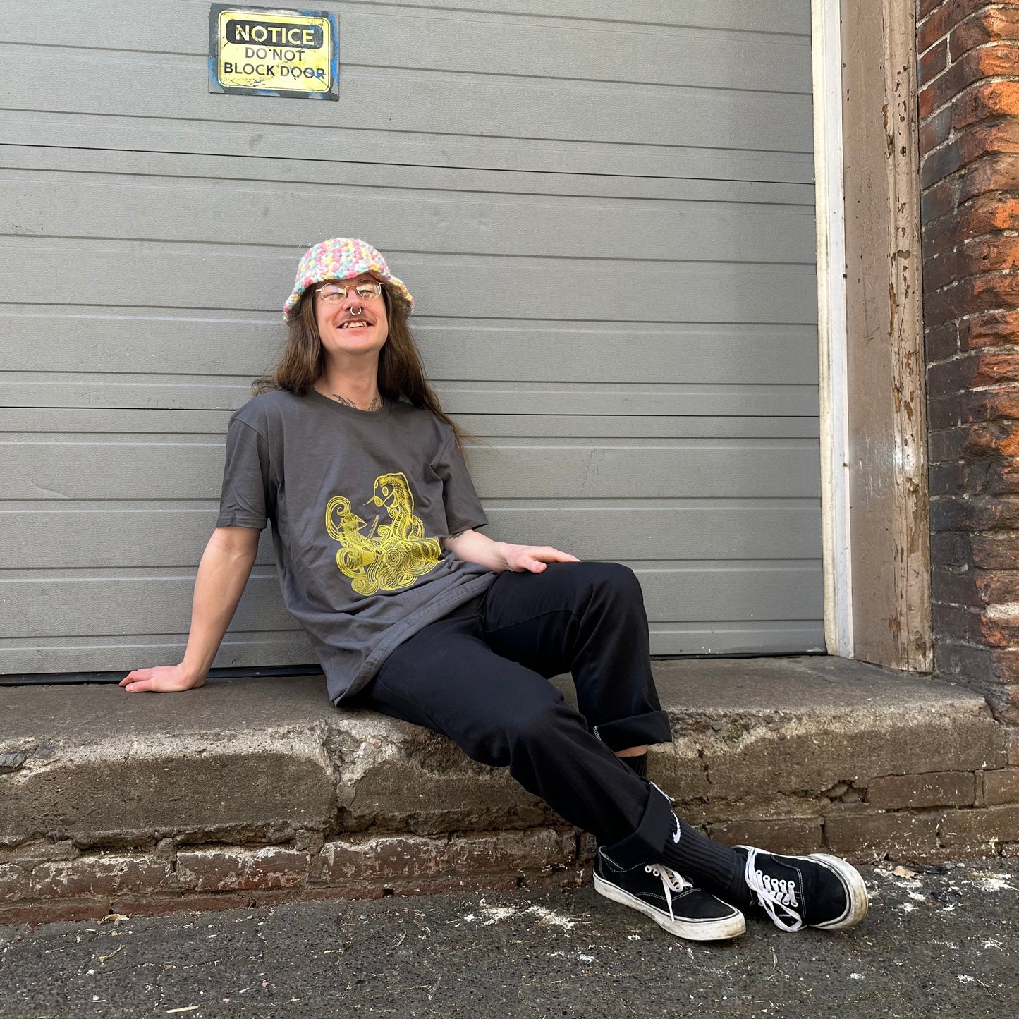 Cat Ronin vs the Giant Koi Dragon Shirt