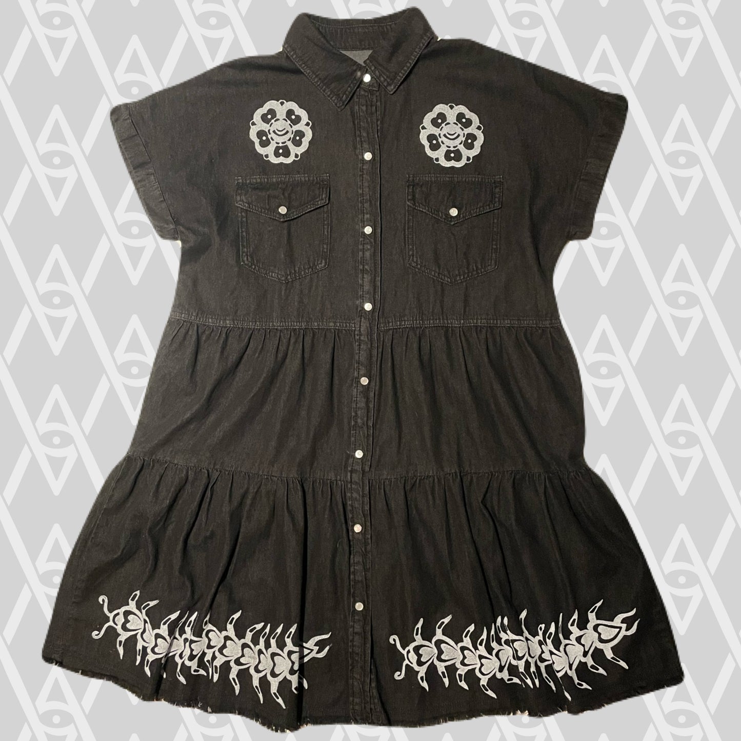 Ornamental Flower and Heartipede Dress XL