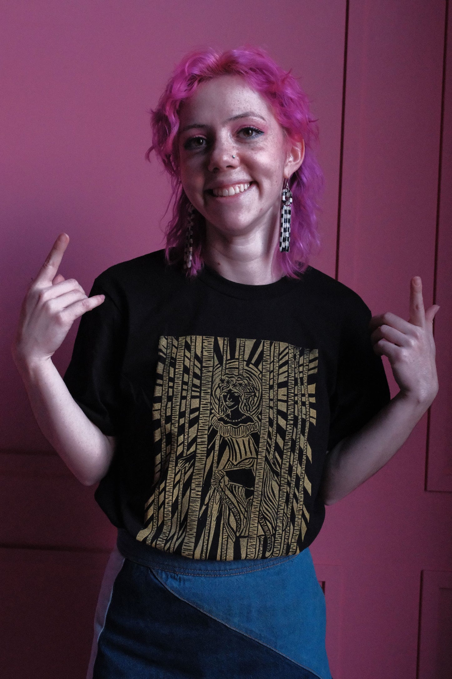 Forest Elf Stamped Cotton Shirt