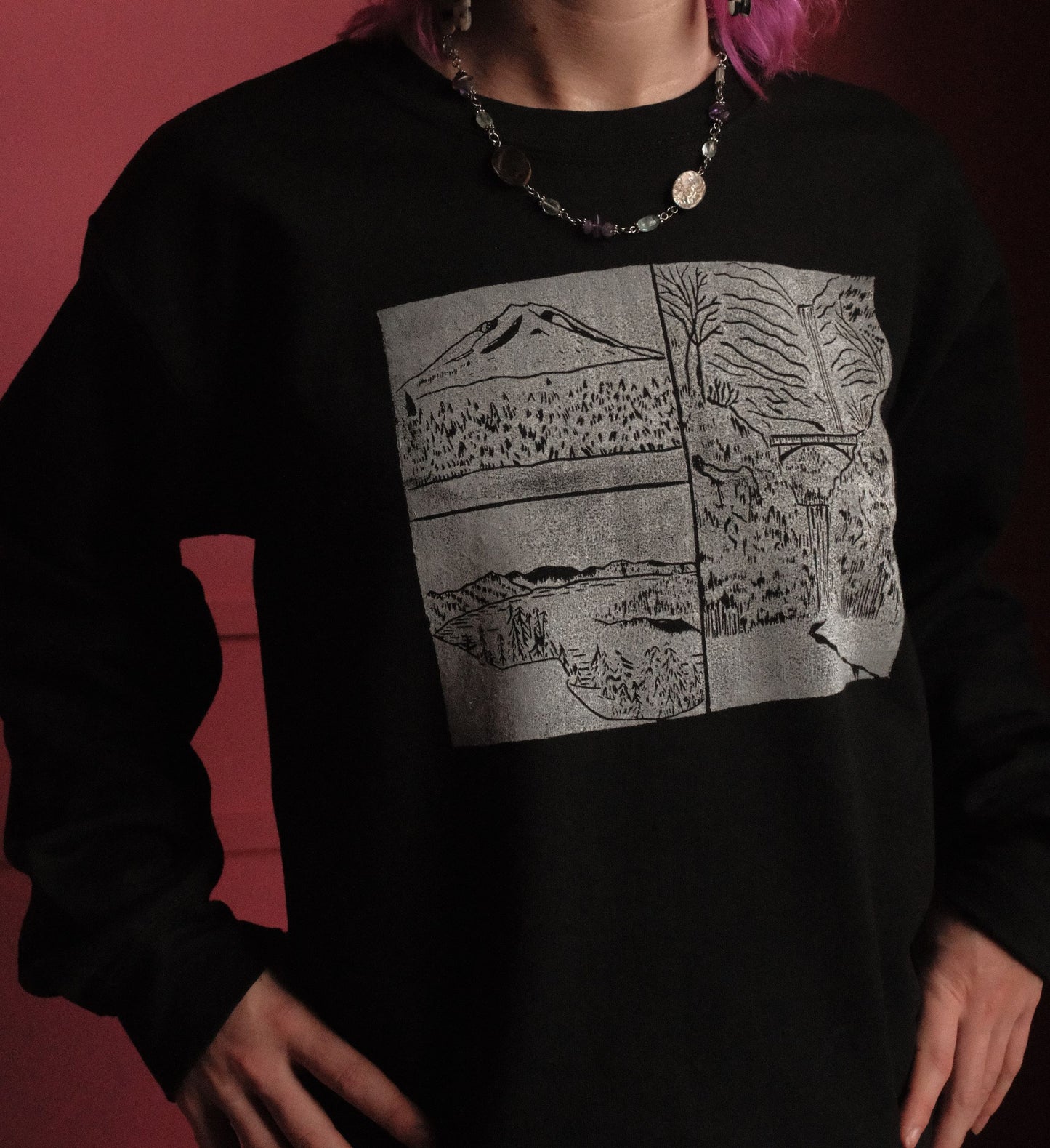 Oregon Landscapes Crewneck Sweater
