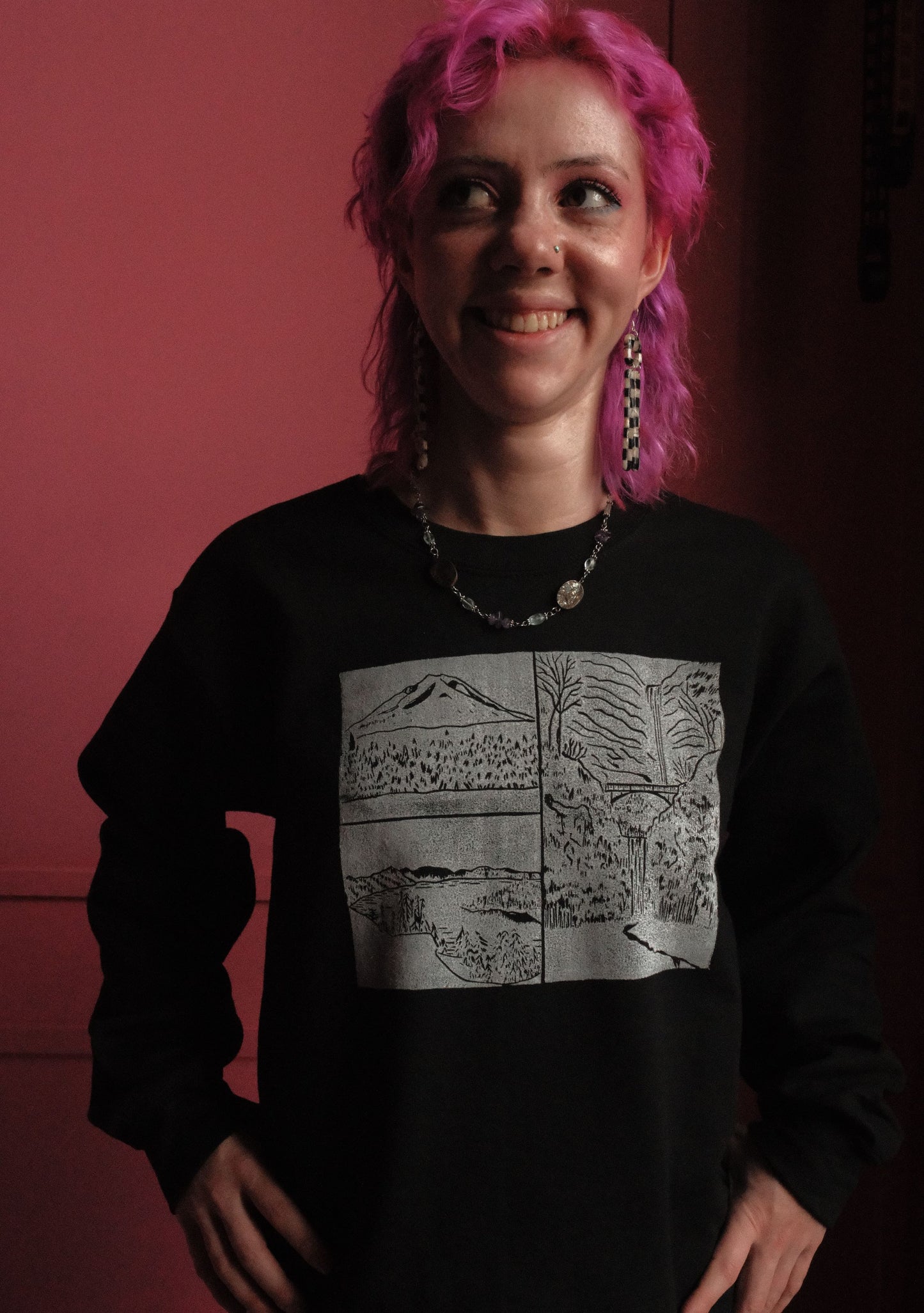 Oregon Landscapes Crewneck Sweater