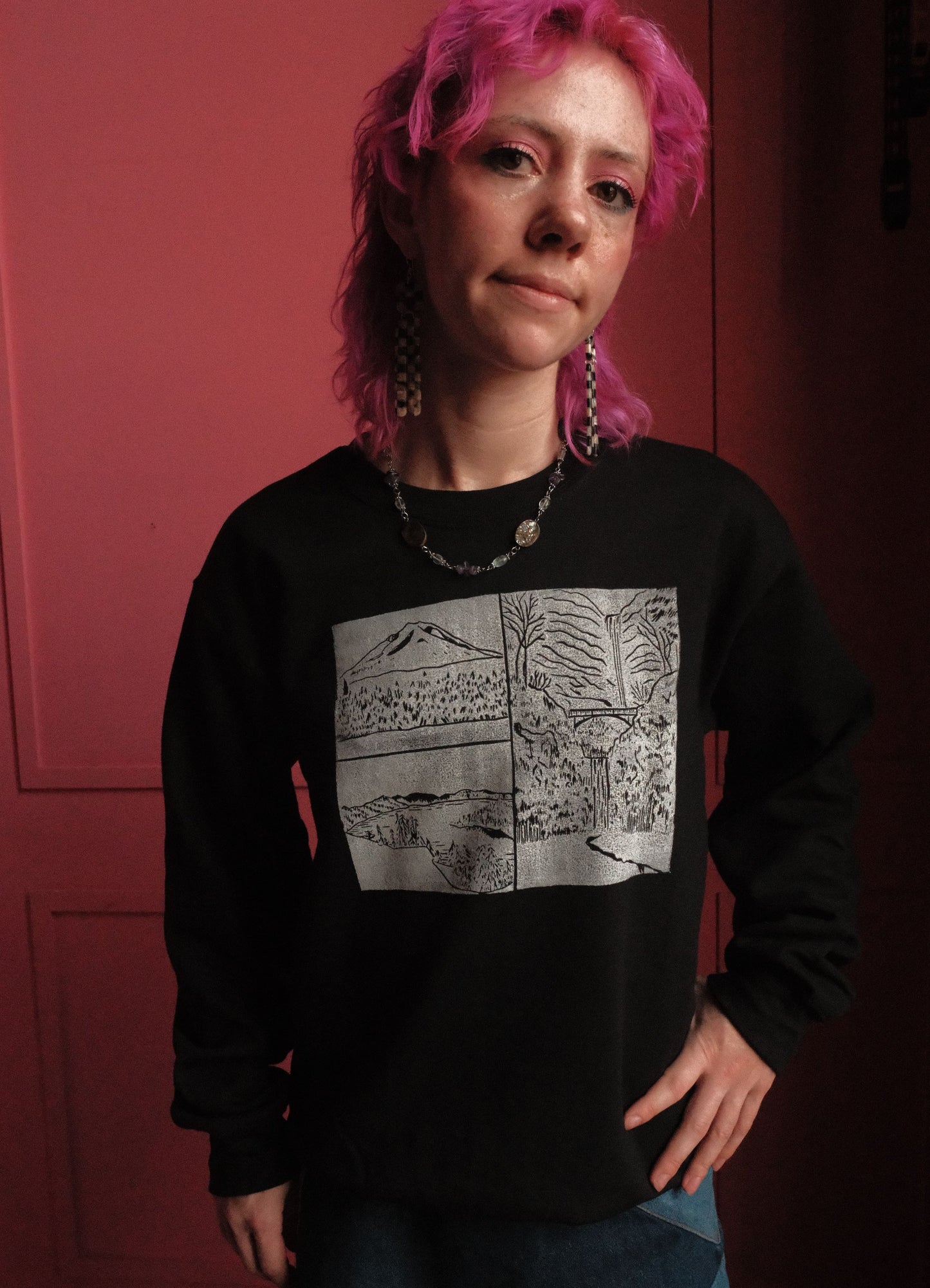 Oregon Landscapes Crewneck Sweater