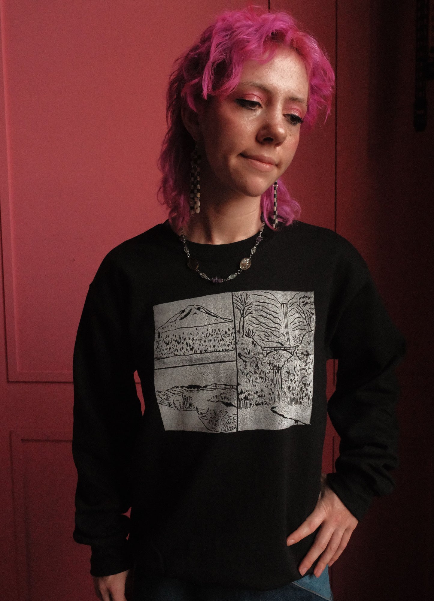 Oregon Landscapes Crewneck Sweater