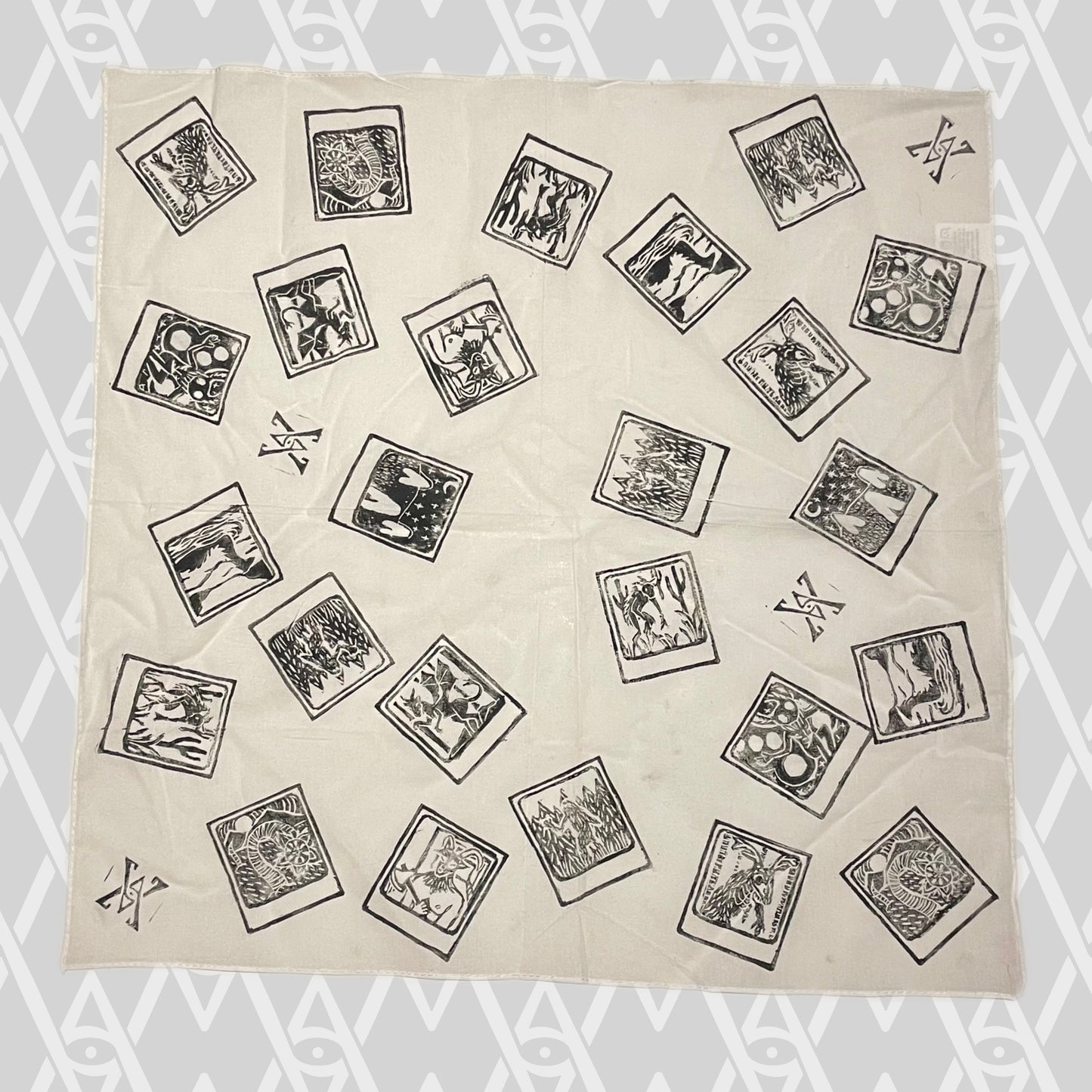 Cryptid Polaroid Cotton Bandana