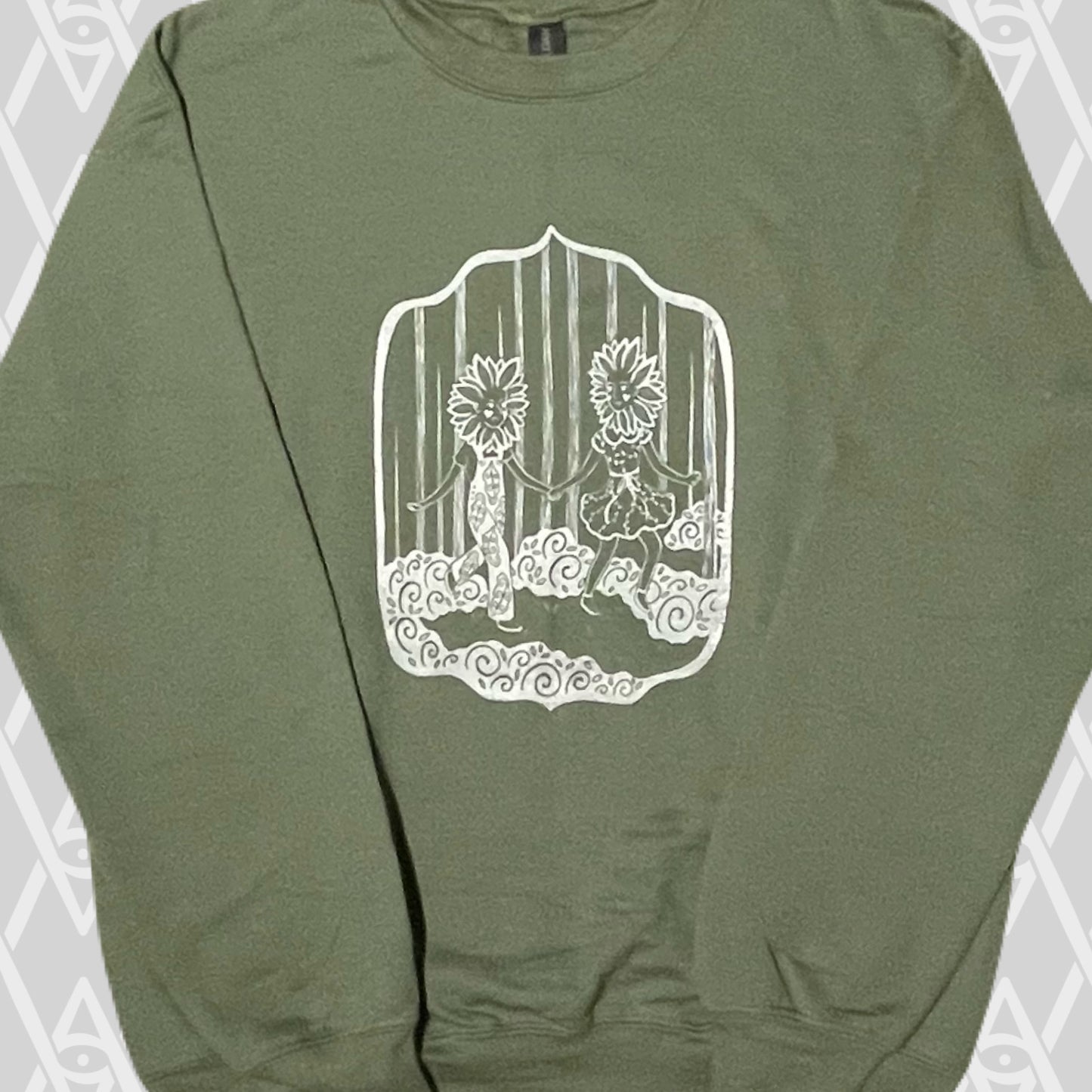 Frolicking Flowers Crewneck Sweater