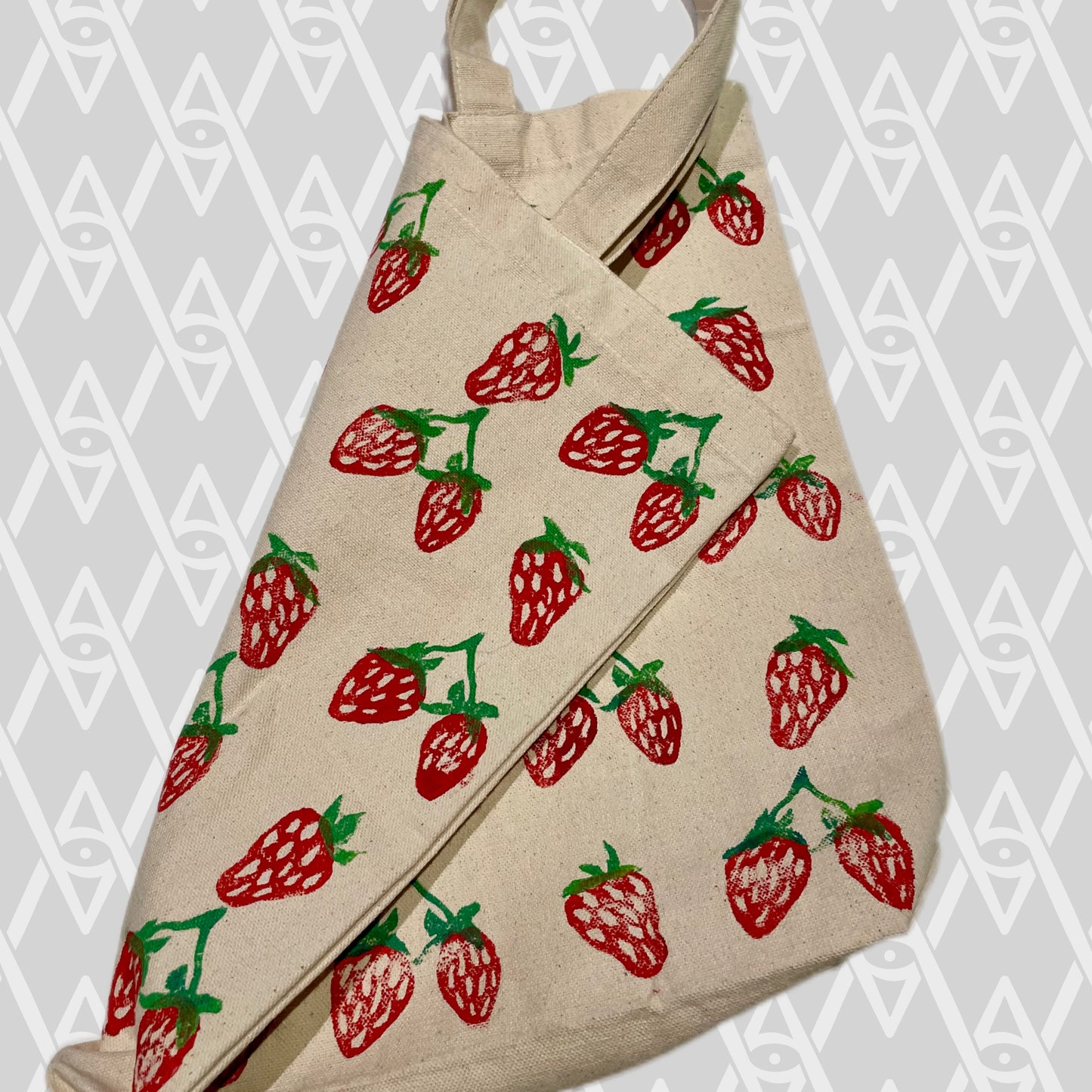 Strawberry Canvas Tote Bag