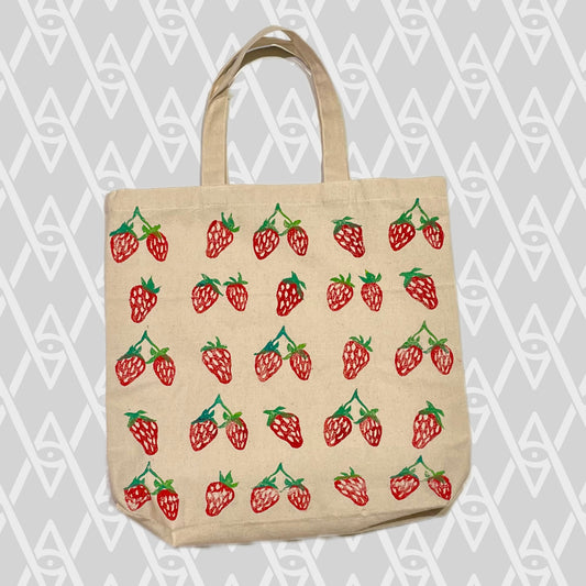 Strawberry Canvas Tote Bag