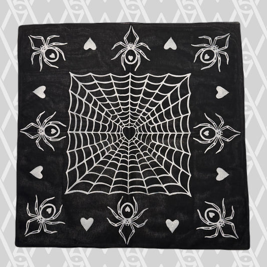Spiderweb Stamped Bandana