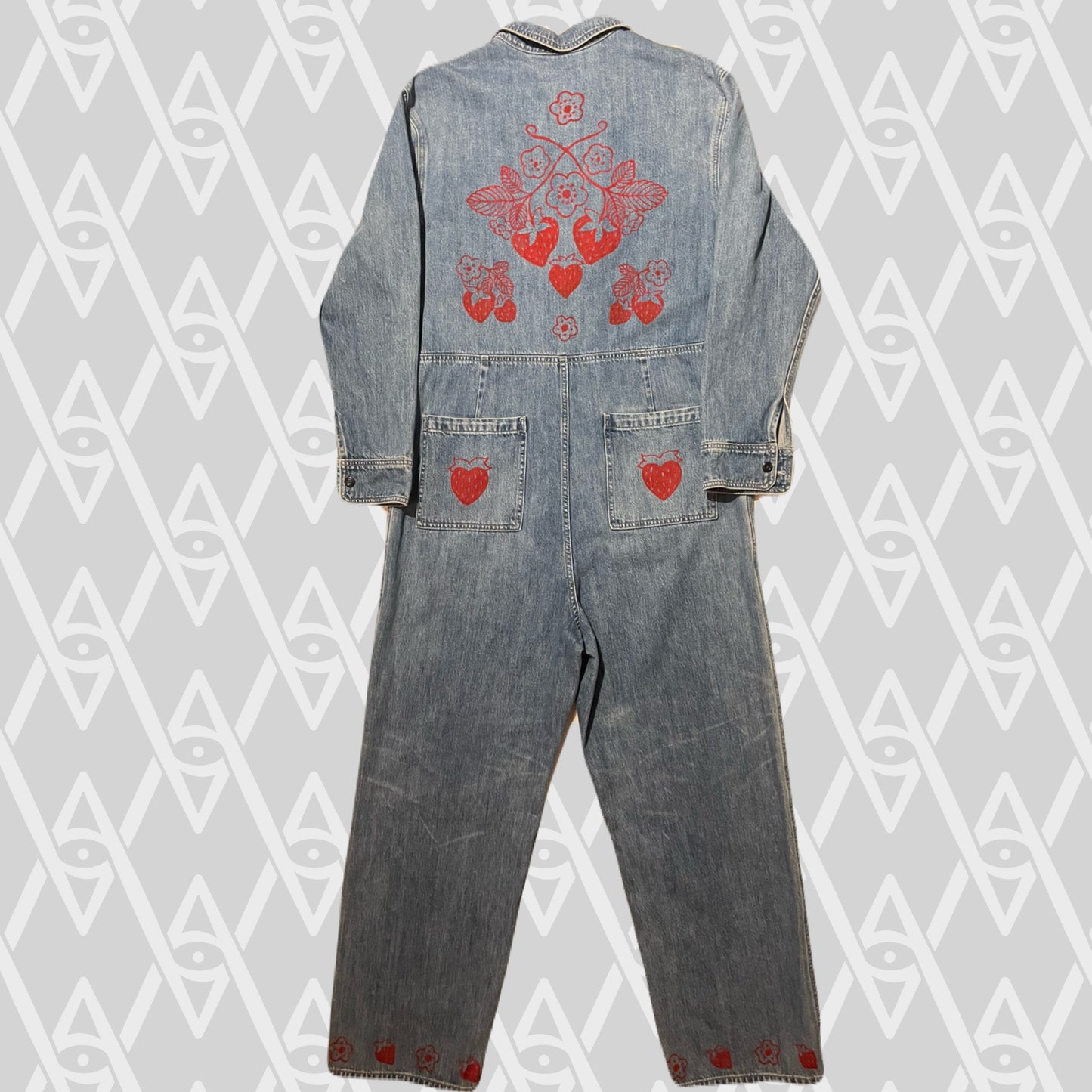 Strawberry Coveralls Large