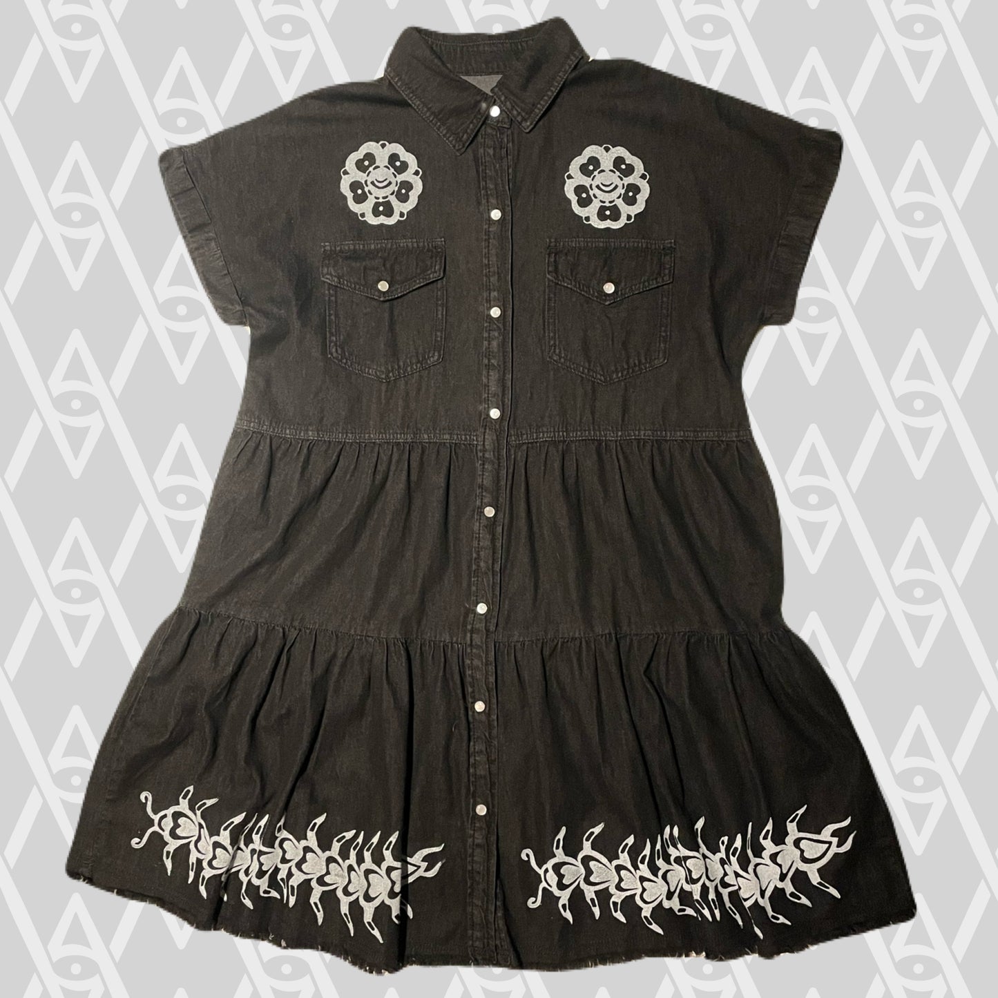 Ornamental Flower and Heartipede Dress XL