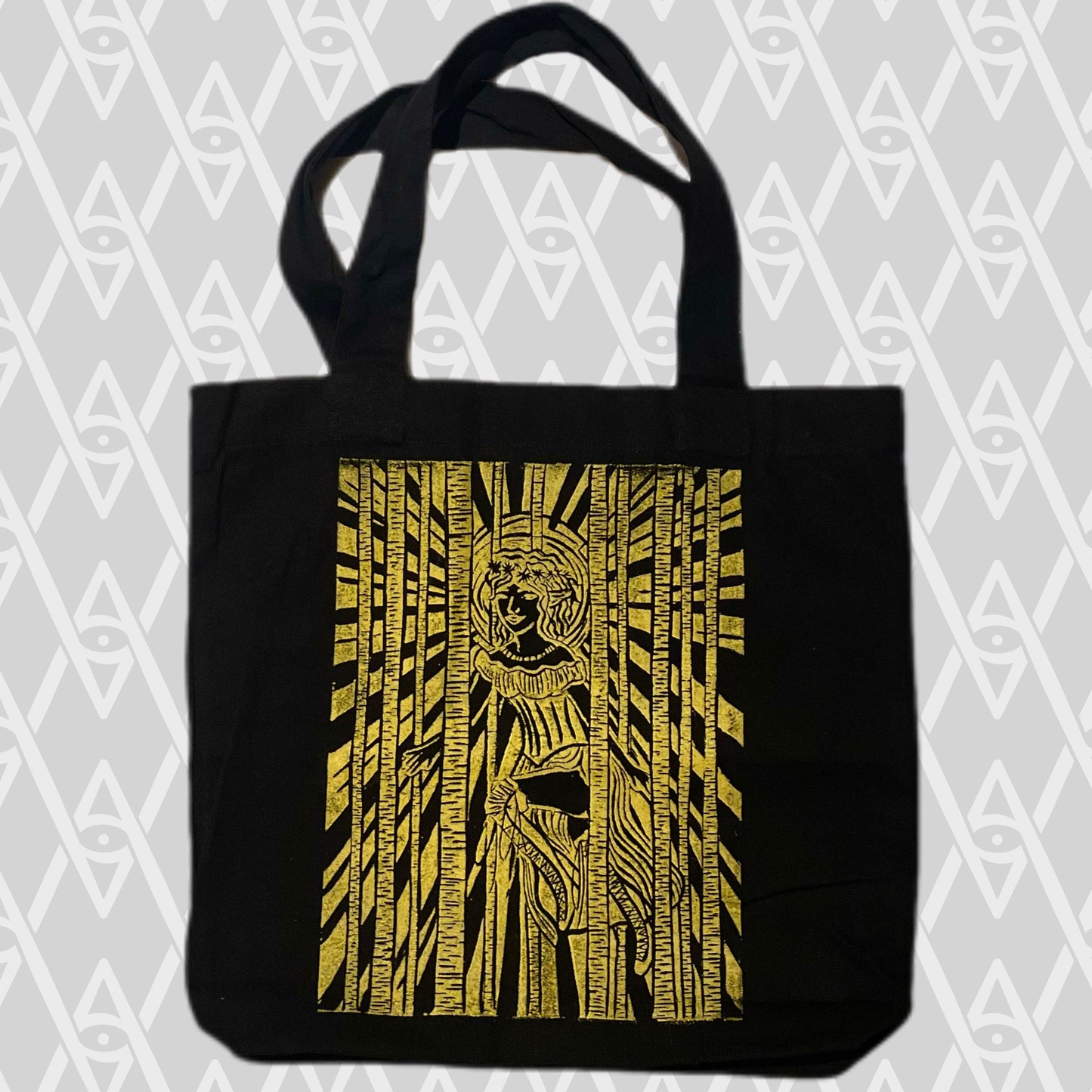 Forest Elf Stamped Canvas Tote