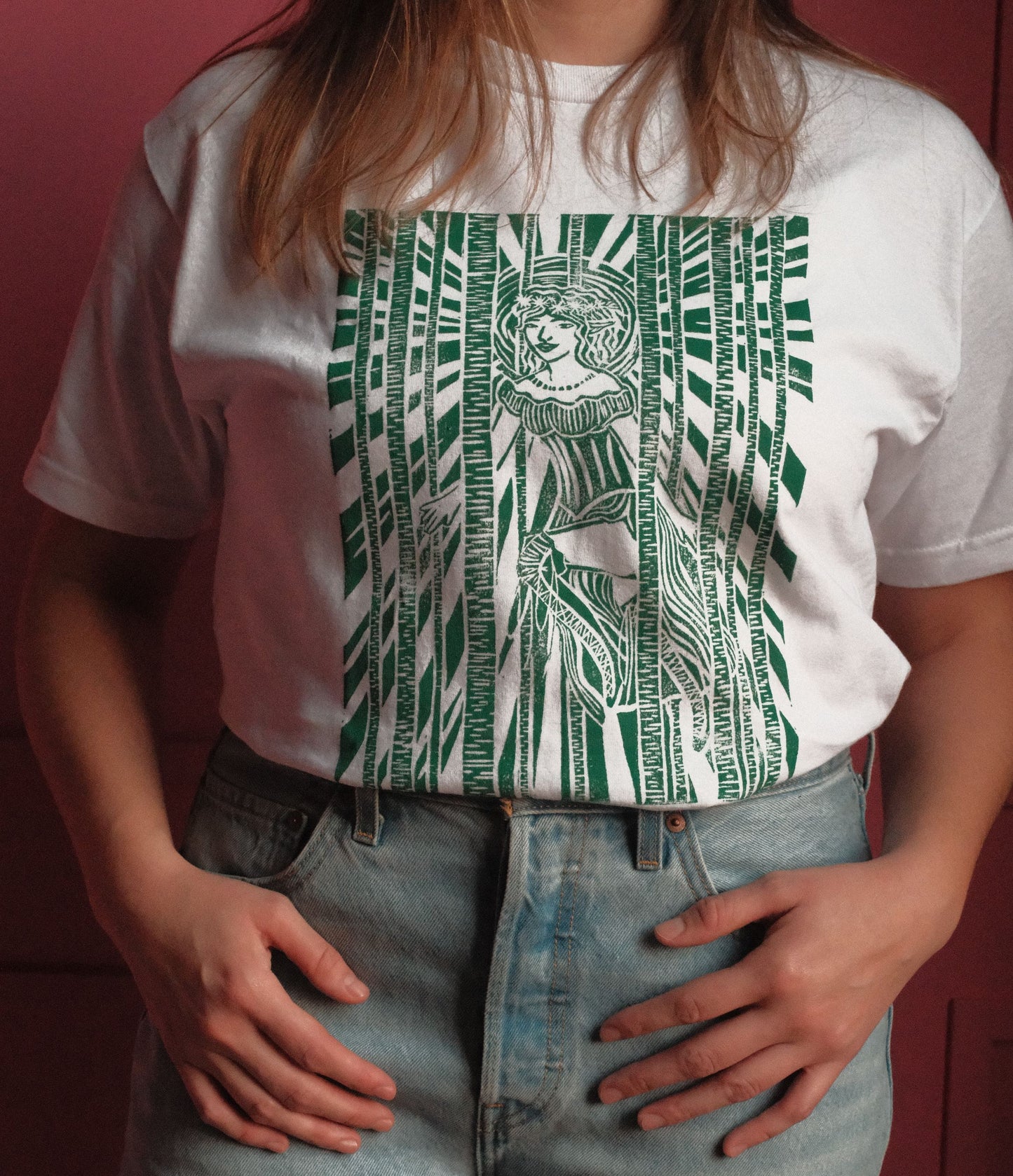 Forest Elf Stamped Cotton Shirt