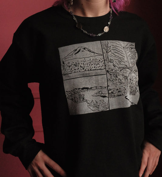 Winter in Oregon Crewneck Sweater