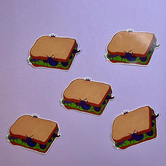 Beetle sandwich stickers
