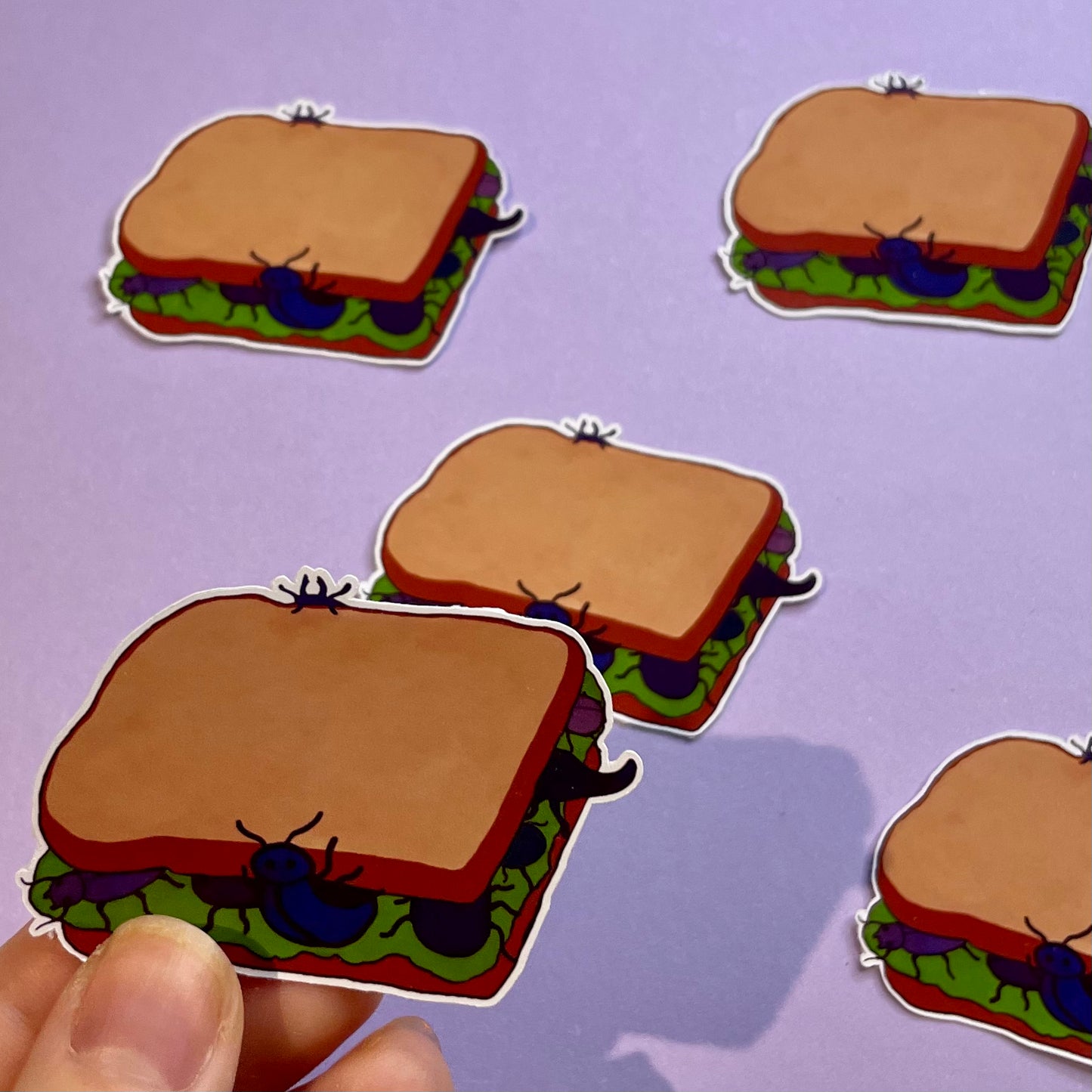 Beetle sandwich stickers